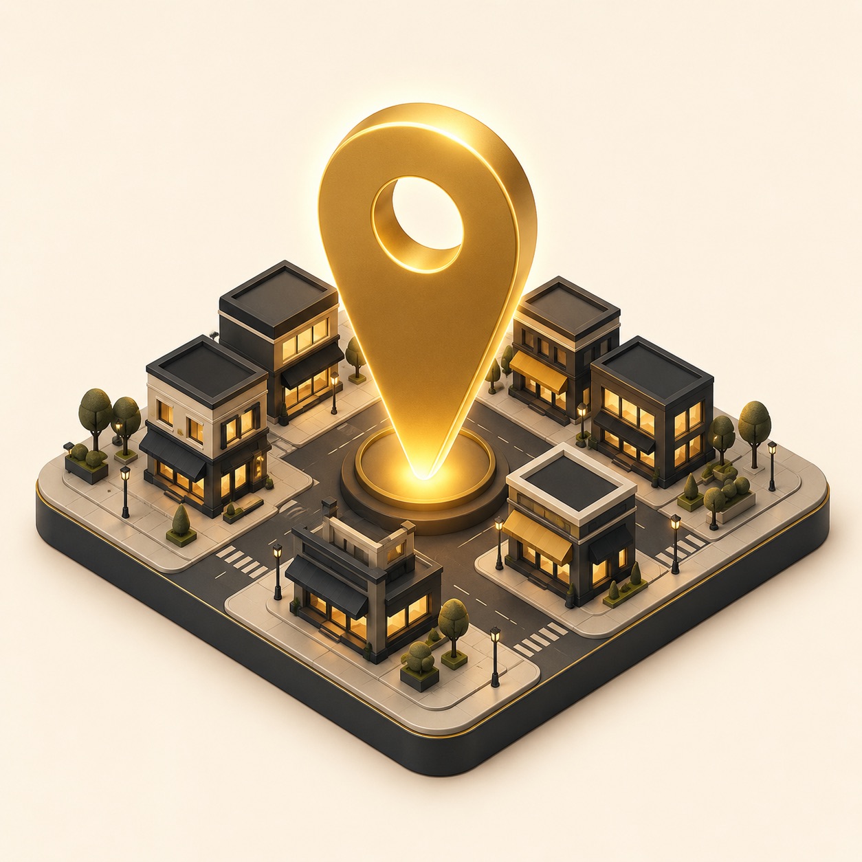 Illustration of a business standing out on the local map in 2026